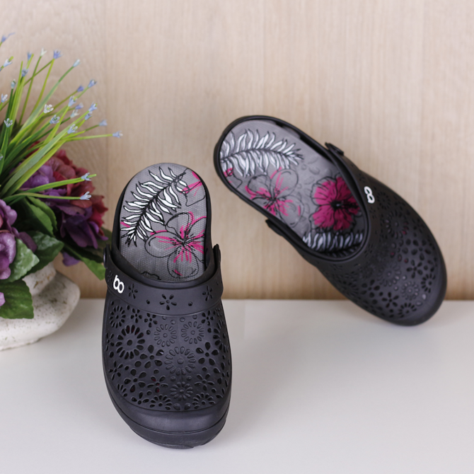 Sapato Crocs Feminino Boa Onda BABUCHE CASUAL BOAONDA PRETO
