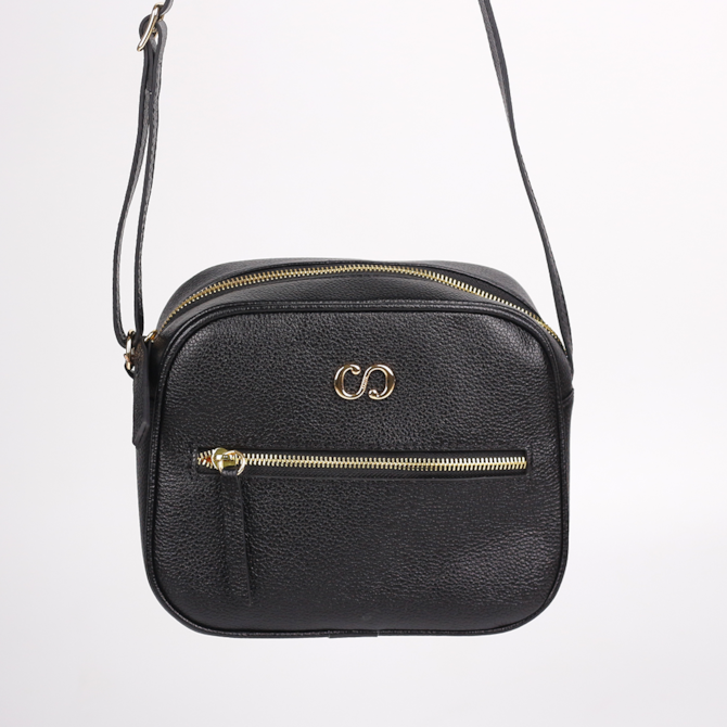 BOLSAS CLASSE COURO PRETO 2977-3