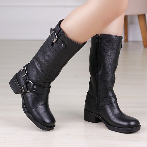BOTA CANO ALTO BOTTERO PRETO FEMININO 361002 BOTA CANO ALTO BOTTERO PRETO FEMININO 361002
