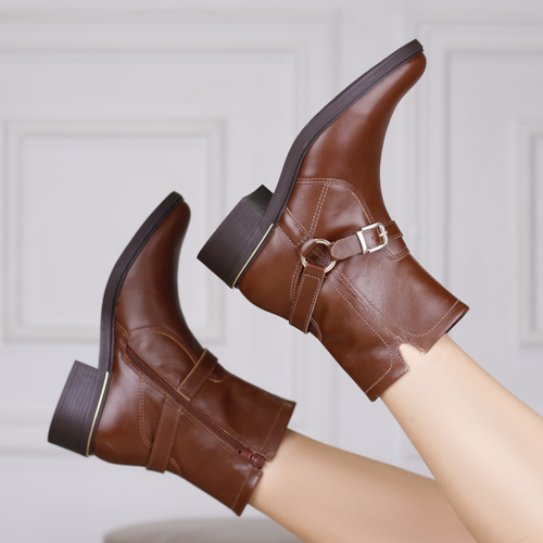 BOTA CANO CURTO MARROM COMFORT FLEX 24-69304 BOTA CANO CURTO MARROM COMFORT FLEX 24-69304