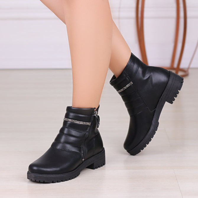 BOTA CANO CURTO MISSISSIPI PRETO FEMININO MI843