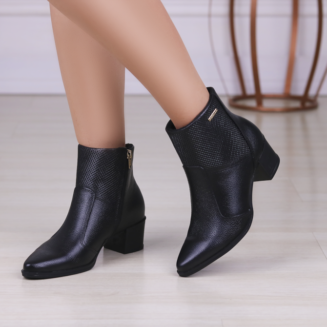 Marca Pegada Feminina Coturno Da Pegada BOTA CANO CURTO PEGADA