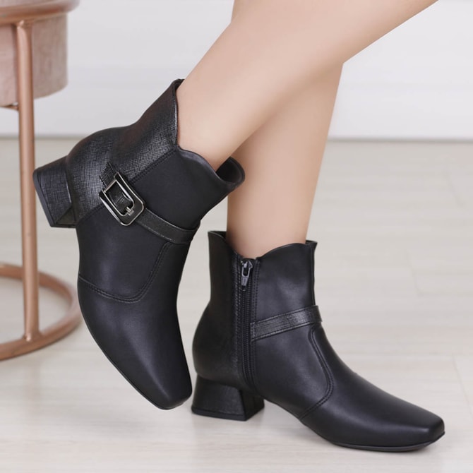 Bota Piccadilly Botas Cano Baixo Promoção Feminina Cano Botas