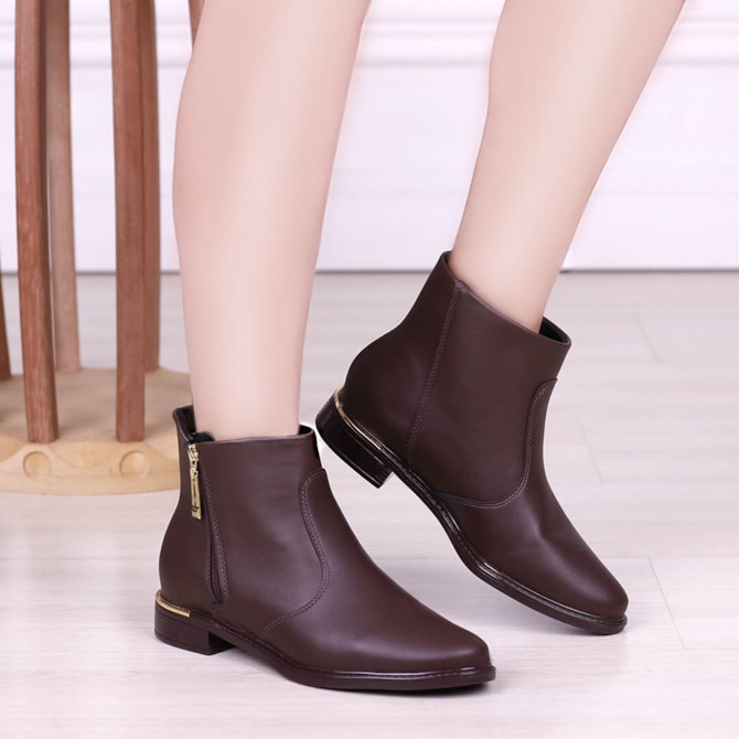 Vizzano 2021 Botinhas Vizzano Salto Grosso Bota Over Veludo Bota