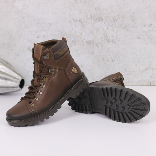 BOTA COTURNO PEGADA MARROM  MASCULINO 181505