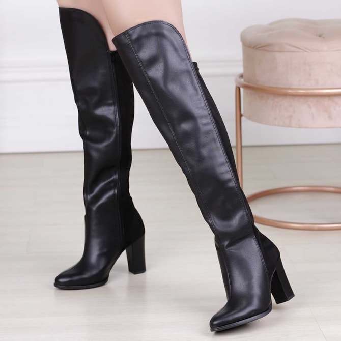 Bota Over De Cano Longo Beira Rio Bota Over Knee Salto Grosso