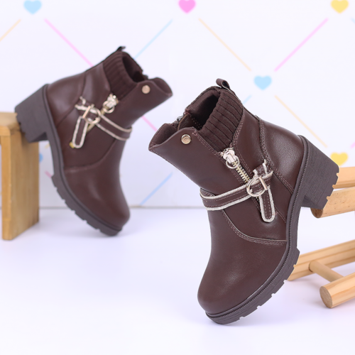 BOTA SALTO PINK CATS MARROM INFANTIL V4001 BOTA SALTO PINK CATS MARROM INFANTIL V4001