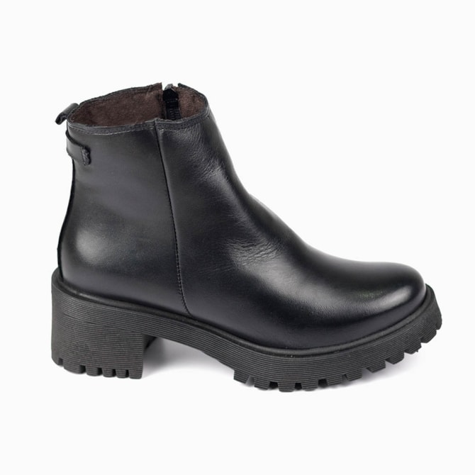 BOTA SALTO VIA COMFY PRETO FEMININO MUN004-PLT