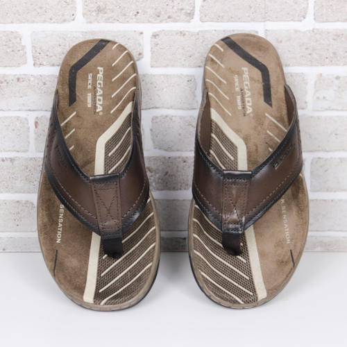 CHINELO CASUAL PEGADA MARROM 132252 CHINELO CASUAL PEGADA MARROM 132252