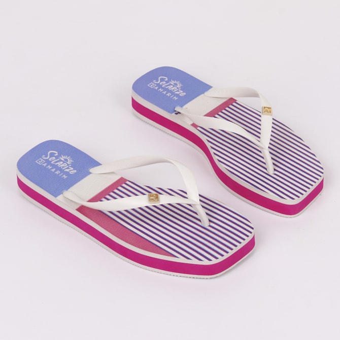 CHINELO DEDO RAMARIM OFF WHITE/GOLD LIGHT/MULTI COLOR  24-4234