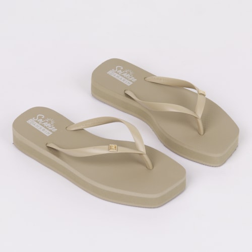 CHINELOS DEDO RAMARIM AREIA/GOLD LIGHT 24-4236