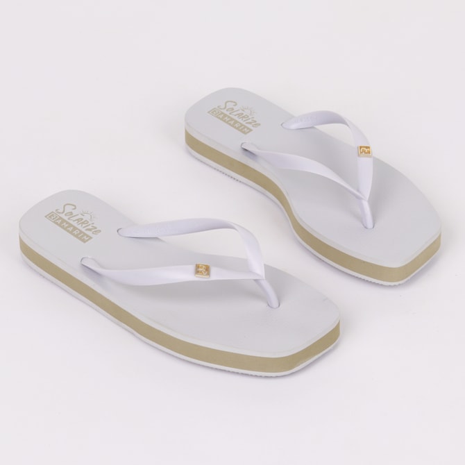 CHINELOS DEDO RAMARIM BRANCO/GOLD LIGHT/BRANCO/AREIA/BRANCO 24-4235