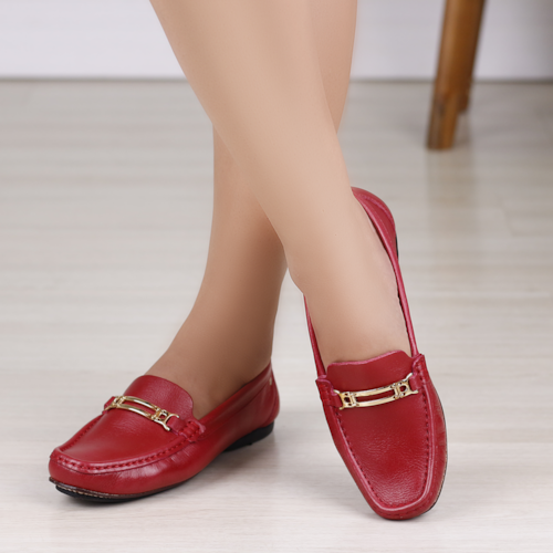 MOCASSIM CASUAL ANDACCO VERMELHO 45012