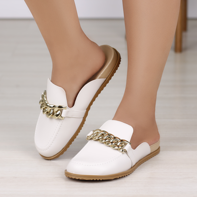 MULE FLATFORM MOLECA BRANCO OFF  5743-104-9569