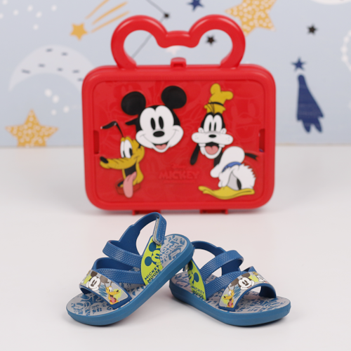 SANDALIA DISNEY GRENDENE AZUL MASCULINO INAFANTIL 22998-MALETA DIVERTIDA