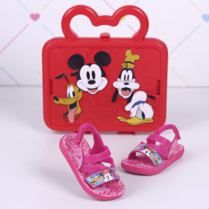 SANDALIA DISNEY GRENDENE ROSA 22998-MALETA DIVERTIDA