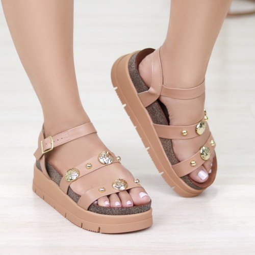 SANDALIA FLATFORM MOLECA NUDE 5513-104-9569 SANDALIA FLATFORM MOLECA NUDE 5513-104-9569