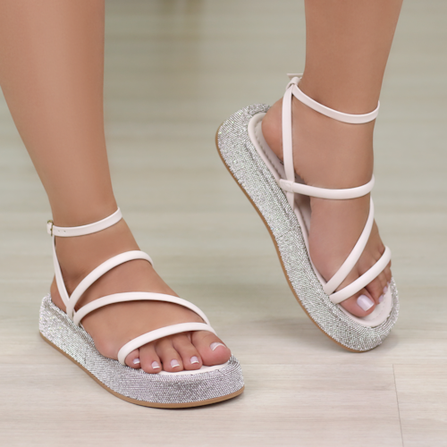 SANDALIA FLATFORM PERFIL BAUNILHA 6984-19313-CM SANDALIA FLATFORM PERFIL BAUNILHA 6984-19313-CM