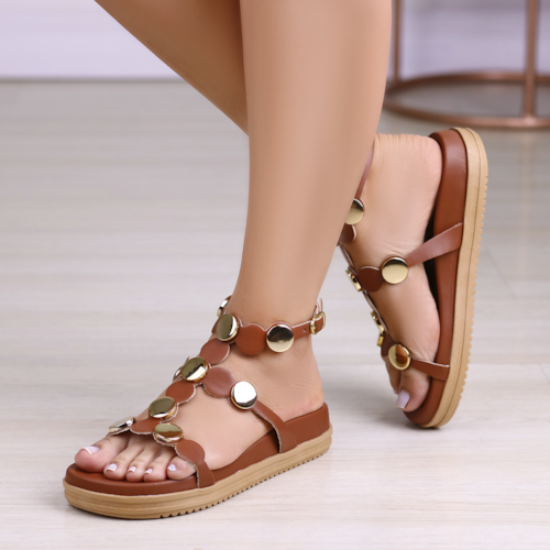 SANDALIA FLATFORM PERFIL CARAMELO 40000-40072-VJP