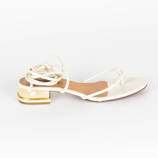 SANDALIA OLIVEIRA OFF WHITE PERFIL 57303