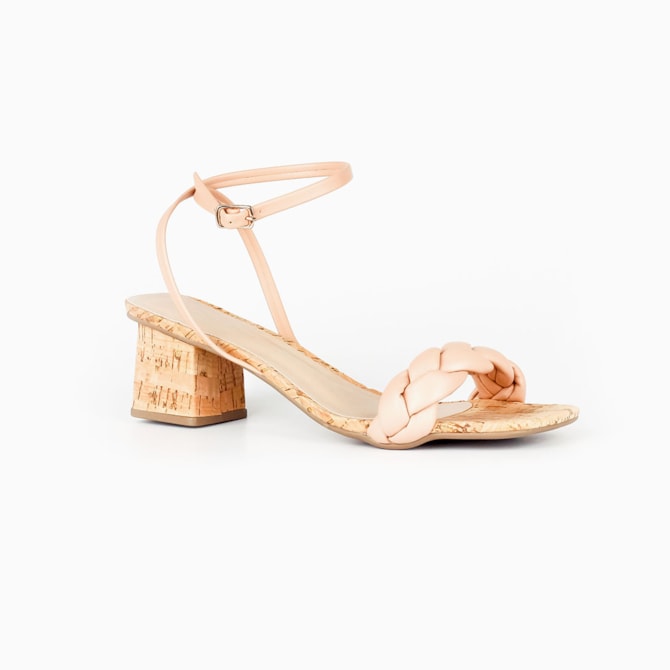 SANDALIA SALTO LIVIA FERRAZ NATURAL NUDE 1308-4001-ALM