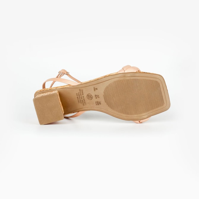 SANDALIA SALTO LIVIA FERRAZ NATURAL NUDE 1308-4001-ALM