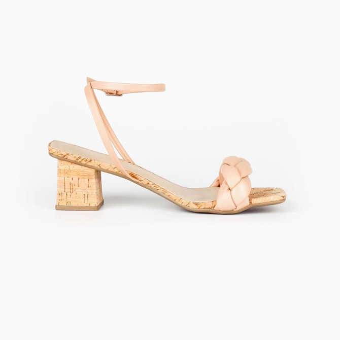 SANDALIA SALTO LIVIA FERRAZ NATURAL NUDE 1308-4001-ALM