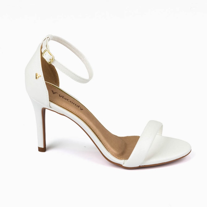 SANDALIA SALTO VIA COMFY BRANCO 62210-ISAO