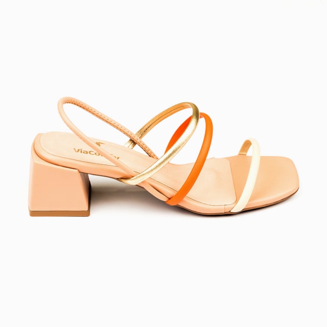 SANDALIA VIA COMFY LARANJA 1398-1690