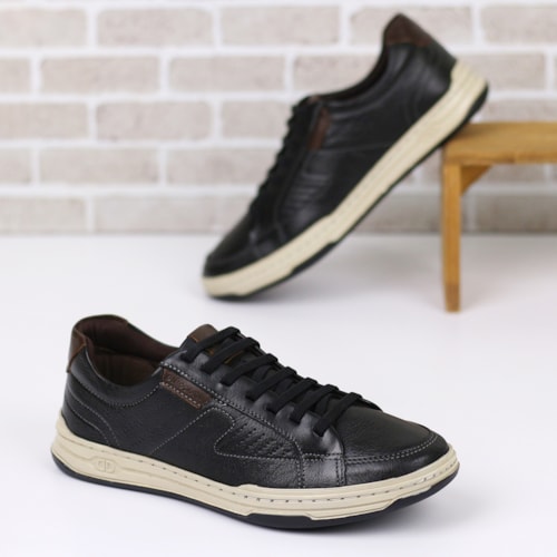 SAPATENIS CASUAL DEMOCRATA PRETO 151401-001 SAPATENIS CASUAL DEMOCRATA PRETO 151401-001