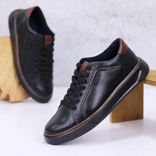 SAPATENIS CASUAL PEGADA PRETO/CONHAQUE 110931 SAPATENIS CASUAL PEGADA PRETO/CONHAQUE 110931