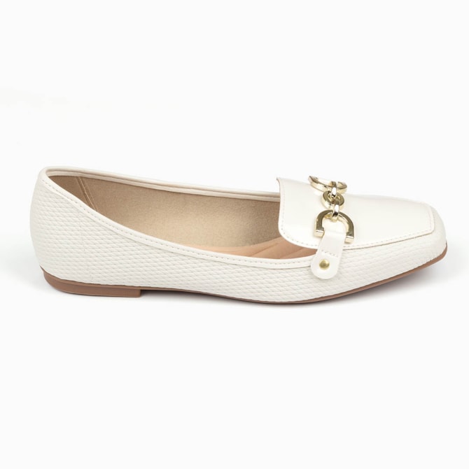 SAPATILHA SLIPPER MOLECA BRANCO FEMININO 5737-211-26681