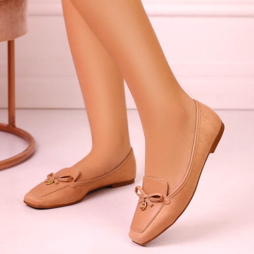 SAPATILHA SLIPPER MOLECA NUDE 5737-203-10054