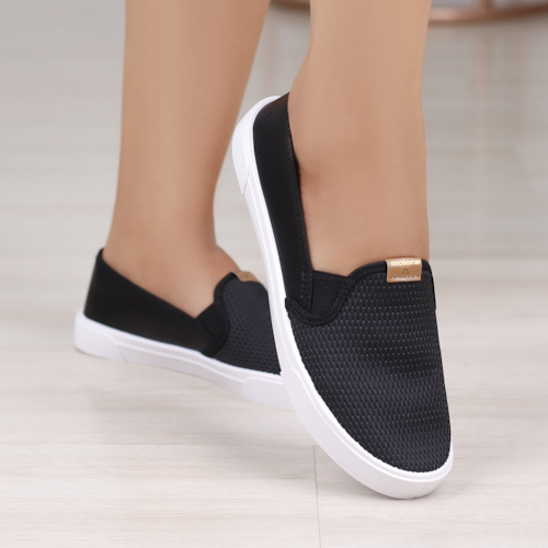 SAPATILHA SLIPPER MOLECA PRETO FEMININO 5296-530-26608 SAPATILHA SLIPPER MOLECA PRETO FEMININO 5296-530-26608