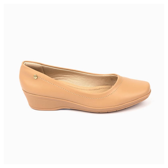 SAPATO ANABELA COMFORT FLEX NUDE FEMININO 24-94301