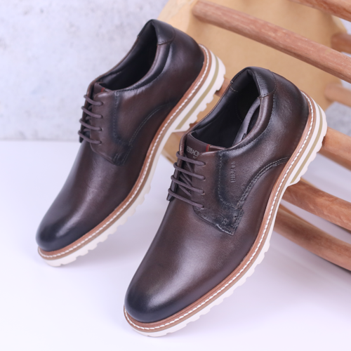 SAPATO CASUAL FERRACINI MARROM ESCURO MASCULINO 3406-672I SAPATO CASUAL FERRACINI MARROM ESCURO MASCULINO 3406-672I