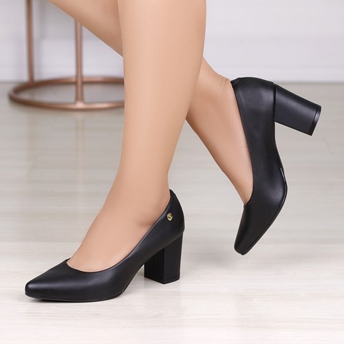 SAPATO SALTO VIZZANO PRETO FEMININO 1290-500-7286 SAPATO SALTO VIZZANO PRETO FEMININO 1290-500-7286