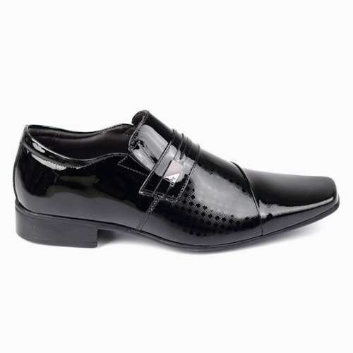 SAPATO SOCIAL JOTA PE PRETO VERNIZ MASCULINO 77704