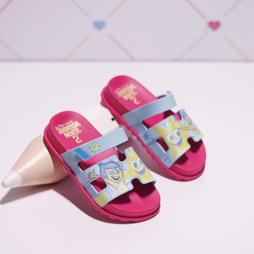 TAMANCO DISNEY GRENDENE ROSA/AZUL/AMARELO  23296-GLAM