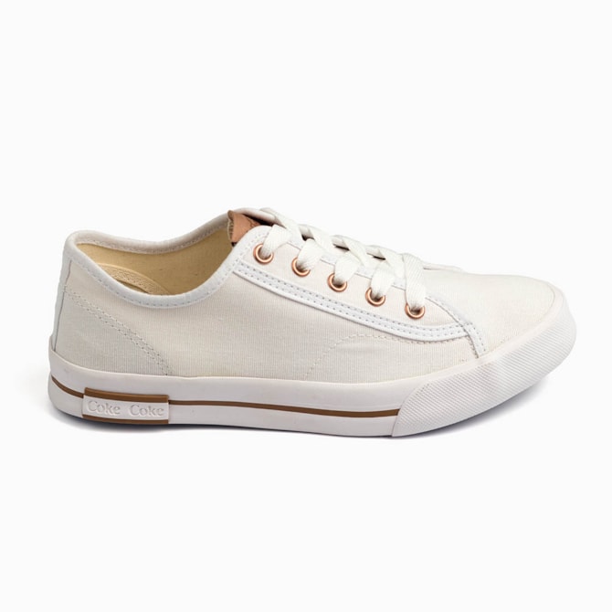 TENIS CASUAL COCA COLA BRANCO CC2348