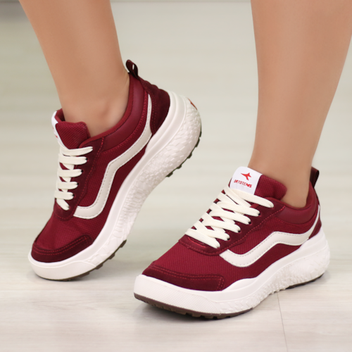 TENIS CASUAL JET CRAZY BORDO P340 TENIS CASUAL JET CRAZY BORDO P340