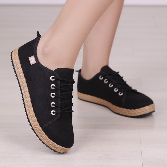 Tênis Casual Feminino Preto Tenis Da Molecas Preto Tênis Feminino