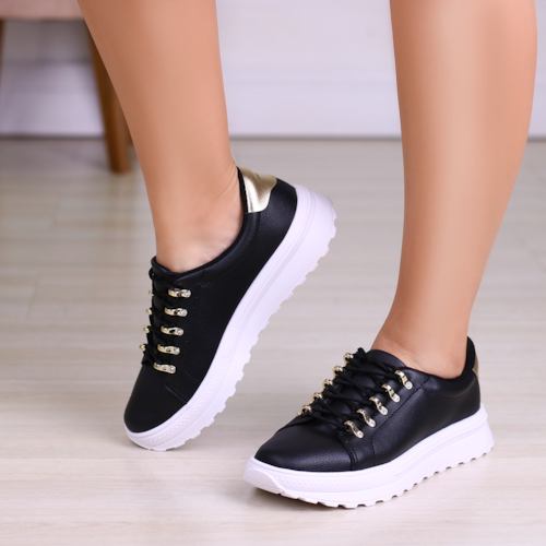 TENIS CASUAL MOLECA PRETO 5809-101-28494 TENIS CASUAL MOLECA PRETO 5809-101-28494