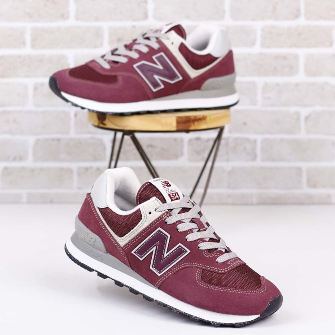 TENIS CASUAL NEW BALANCE 574V2 VINHO WL574V2