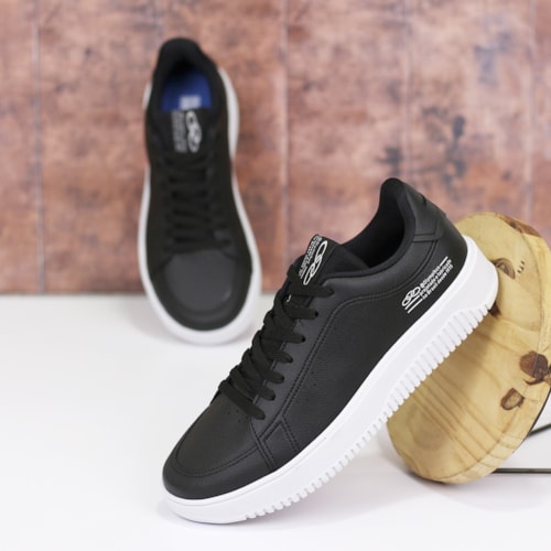 TENIS CASUAL OLYMPIKUS PRETO/BRANCO EROS TENIS CASUAL OLYMPIKUS PRETO/BRANCO EROS