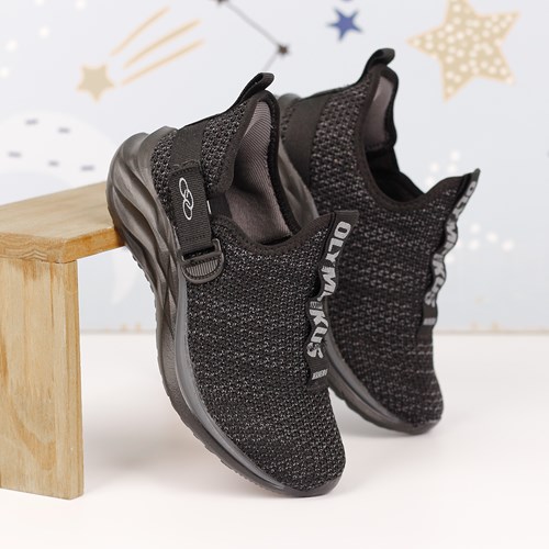 TENIS CASUAL OLYMPIKUS PRETO CINZA MANEIRO KIDS TENIS CASUAL OLYMPIKUS PRETO CINZA MANEIRO KIDS