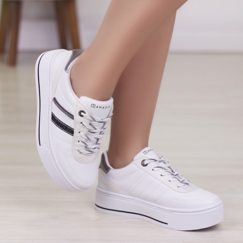 TENIS CASUAL RAMARIM BRANCO/ICE/PRETO/PRETO/GRAFITE/ICE/GRAFITE 24-97204 TENIS CASUAL RAMARIM BRANCO/ICE/PRETO/PRETO/GRAFITE/ICE/GRAFITE 24-97204