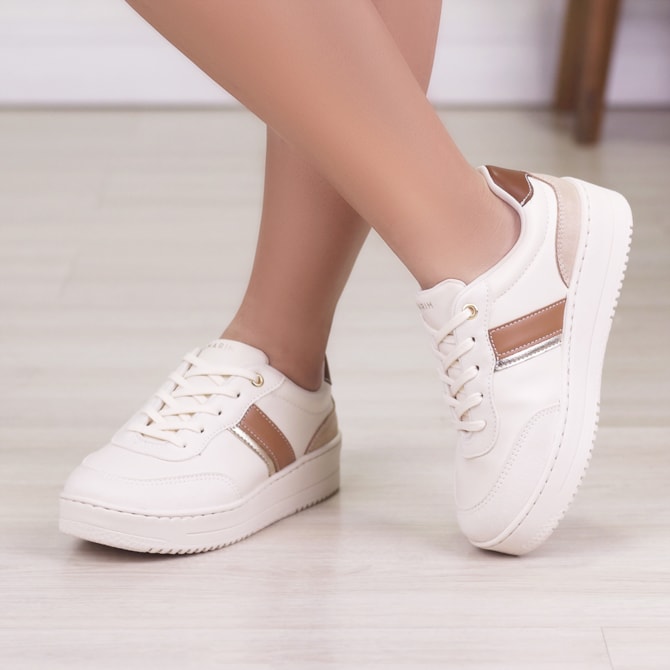 TENIS CASUAL RAMARIM COCONUT/COCONUT/COCONUT 24-91204