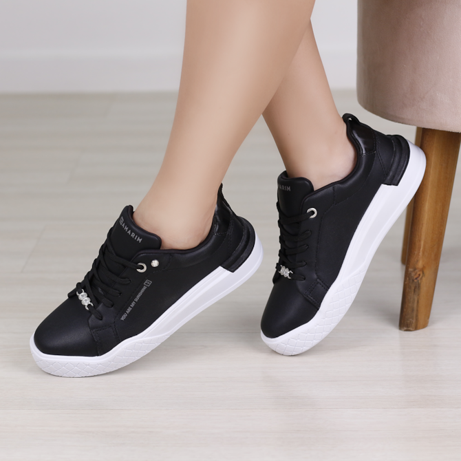 Sapato Ramarim Preto Feminino Tênis Casual Ramarim TENIS CASUAL