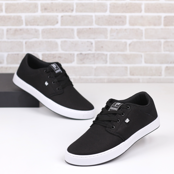 TENIS CASUAL VANSCY PRETO/BRANCO V1230